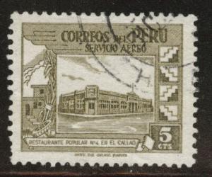 Peru  Scott C103 Used stamp 1951 Paris printing