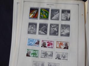 Rwanda 1962-1980  Mint/Used Stamp Collection on Scott Int Alb Pgs