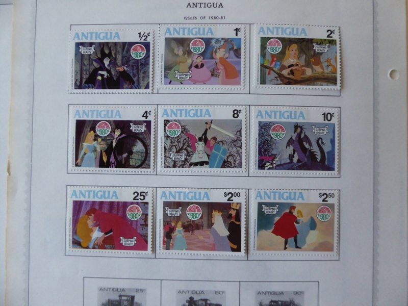 Antigua 1976-1984 Stamp Collection on Alb Pgs