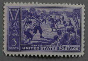 United States #855 MNH XF Baseball Commeorative Gum XtraFine