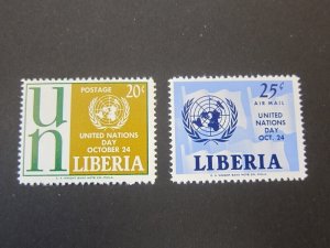 Liberia 1962 Sc 403,C144 set MNH