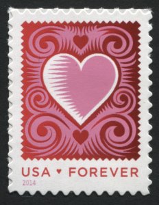 USA 4847   MNH    Heart 2014 love stamp