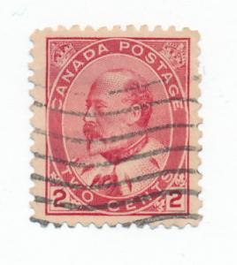  Canada 1903 /08   Scott 90 used - 2c, King Edward VII 