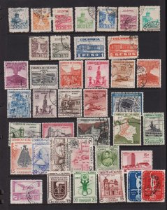 Colombia - Airmail sets from 1945-54