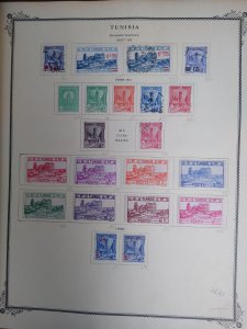 collection on pages Tunisia 1926-60 KF: CV $205