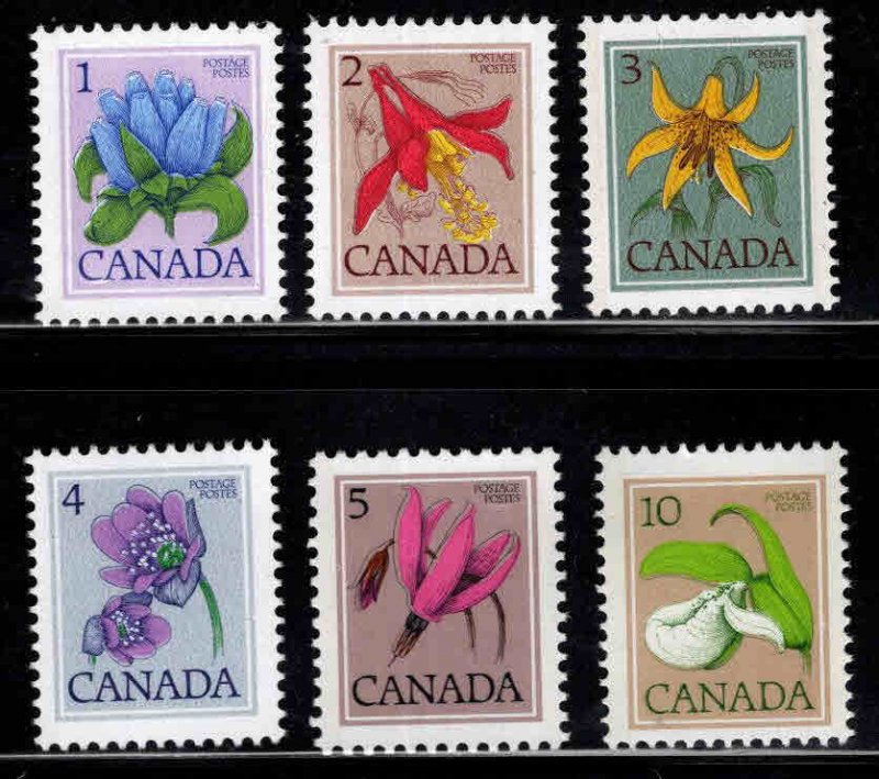 Canada Scott 705-711 Unused Flower stamps