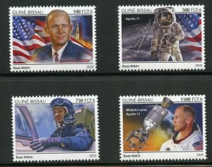 GUINEA BISSAU 2019 90th BIRTH ANNIVERSARY OF BUZZ ALDRIN APOLLO 11 SET  MINT NH