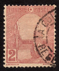 1906, Tunisia 2c, Used, Sc 30