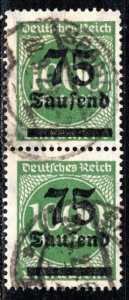 Germany Reich Scott # 252, used, pair, exp.h/s, Mi# 288I
