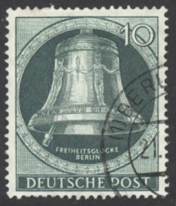 Germany Berlin Sc# 9N71 Used (a) 1951 10pf deep green Freedom Bell, Berlin