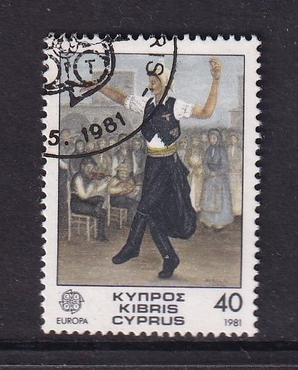 Cyprus  #560   used  1981  Europa   40m  folk dance