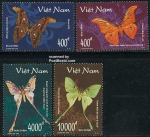 Vietnam 1998, Moth 4v, MNH