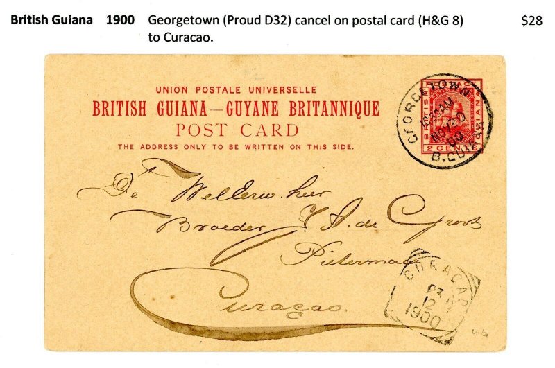 British Guiana 1900 Postal Card