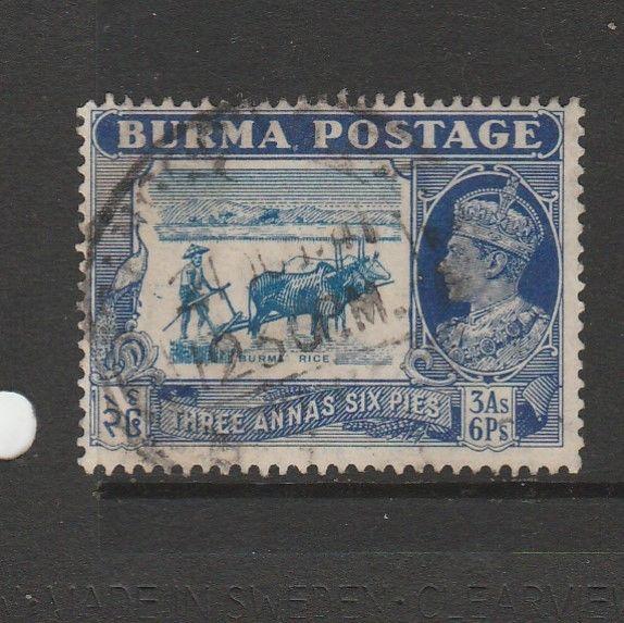 Burma 1938/40 3As 6Pi Used SG 27