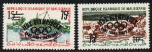 Mauritania Sc #126-127 Mint Hinged with Olympic overprint