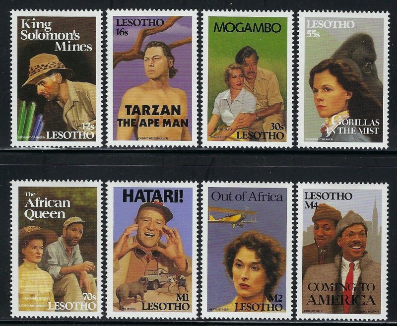 Lesotho Scott 817-824 Mint Hinged - Movies