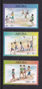 Aruba  #B70-B72  MNH  2003  children playing sports