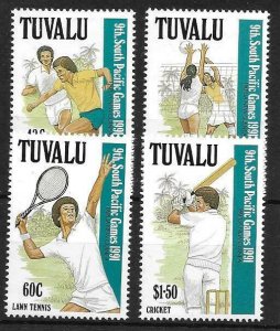 1991   TUVALU  -  SG.  609 / 612  -  SOUTH PACIFIC GAMES  -  MNH