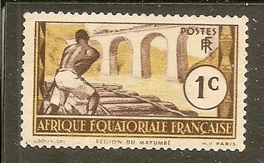 French Equatorial Africa Scott 33  Logging   MNH