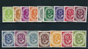 Germany 670-85 Mi DFR 123-38 MLH VF 1951 SCV $592.00