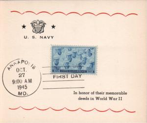 #935 US Navy Bernet-Reid FDC