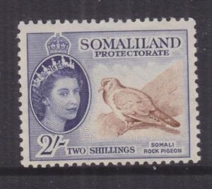 SOMALILAND PROTECTORATE, 1953 QE Somali Dove 2s. Blue & Violet, lhm.