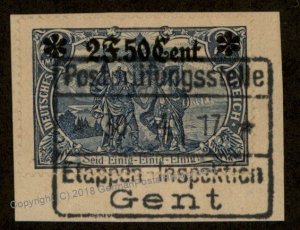 Germany WWI France Belgium Etappe West Occupation Mi12A Perf 26  Used 93077