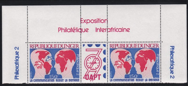 Niger # 479-480, Philexafrique 2, Gutter Pairs, NH, 1/2 Cat.