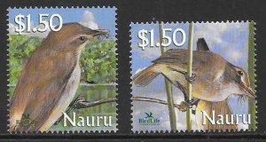 NAURU SG580/1 2003 BIRDLIFE MNH