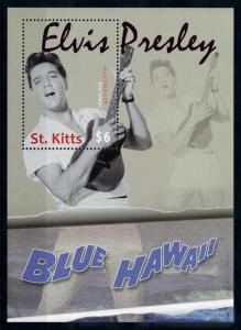 [76313] St. Kitts 2010 Music Elvis Presley Movie Blue Hawaii Ukelele Sheet MNH