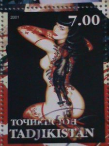 ​TADJIKISTAN STAMP:THE ART OF OLIVIA PAINTING - CTO--STAMP S/S SHEET