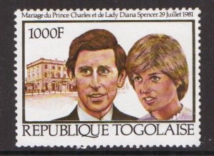 Togo   #1105  MNH  1981   Royal wedding.   Diana