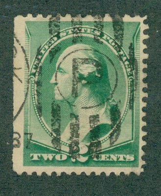 US Fancy Cancel 213 USED  NEW YORK-LETTER  BIN$ 1.50