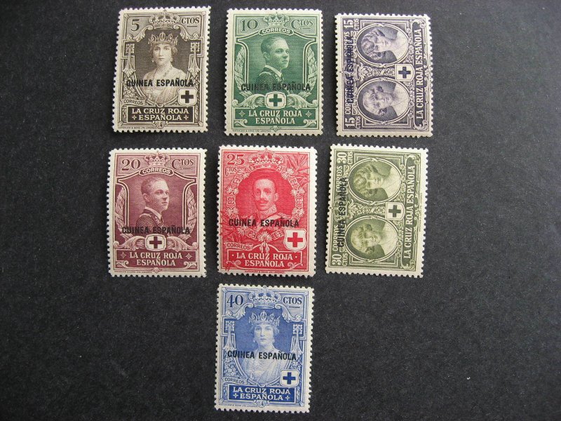 Spanish Guinea short set Sc B1-7 MH Check them out!