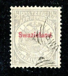 1892 Swaziland Sc# 9 used cv $19 ( 8110 BCXX )