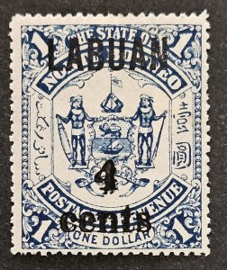 Malaya Labuan 1904 SG137 mm surcharge 4c on $1. overprint on North Borneo