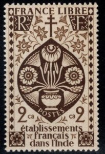 FRENCH INDIA  Scott 143 MH*  stamp