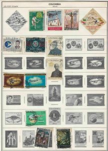 colombia issues of 1963-69 stamps page ref 18401