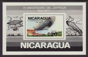 Nicaragua C925 Zeppelins Souvenir Sheet MNH VF