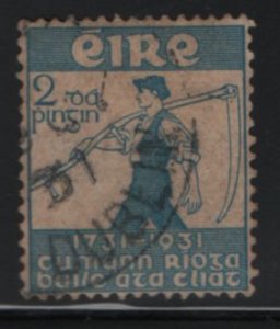 Ireland 1931 used Sc 84 2p Farmer with scythe - Royal Dublin Society Bicentenary