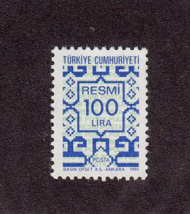 Turkey Scott #O181 MNH