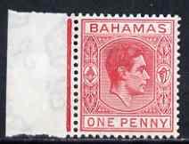 Bahamas 1938-52 KG6 1d carmine unmounted mint, SG 150