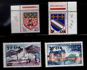 Reunion CFA Scott 345-348 MNH** set