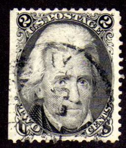 MALACK 73 SUPERB, straddle margin copy, faint cancel, GEM! w3711