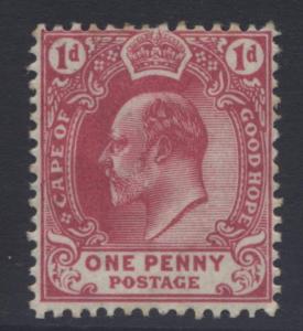 CAPE of GOOD HOPE -Scott 64 -KEVII-Definitive -1902- MVLH - Single  1d Stamp