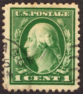 1917, US 1c, Washington, Used, Sc 498