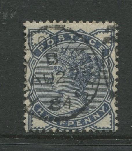 Great Britain  #98  Used 1884 Single 1/2p Stamp