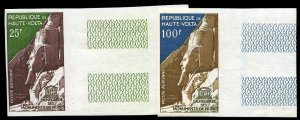 Burkina Faso (Haute-Volta) #C12-13, 1964 UNESCO, imperf. set of two, never hi...