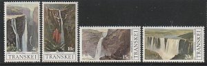 1979 South Africa - Transkei - Sc 62-5 - MNH VF - 4 singles - Waterfalls