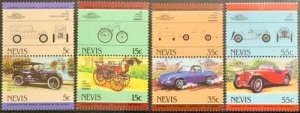 Nevis MNH Pairs Classic Cars 1984